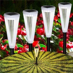 Solar Garden Lights 12-Pack,Solar Powered Outdoor Patio Pathway Walkway Lights